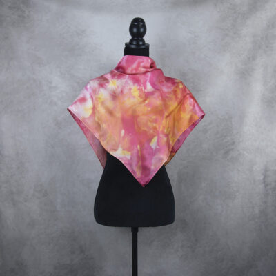 Hodvábna šatka LIMITED_297, Ručná výroba na Slovensku, 90 x 90cm