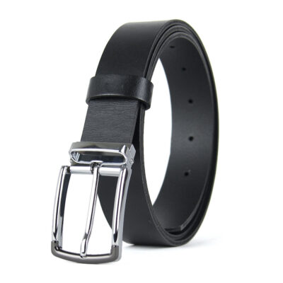 Kožený opasok SILVERLINE, šírka 3.3cm, Ručná výroba na Slovensku