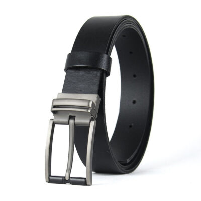 Kožený opasok TITAN SHADOW, šírka 3.3cm, Ručná výroba na Slovensku