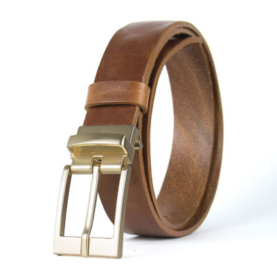 Kožený opasok s dezénom AURELIA, šírka 3.3cm, Ručná výroba na Slovensku