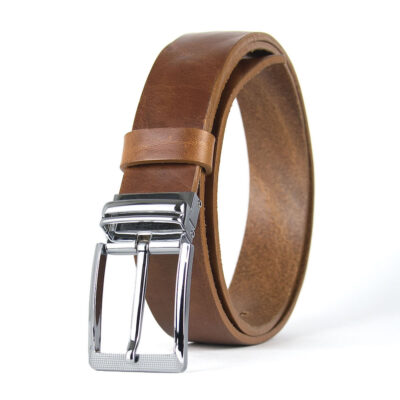 Kožený opasok s dezénom OBSIDIAN, šírka 3.3cm, Ručná výroba na Slovensku