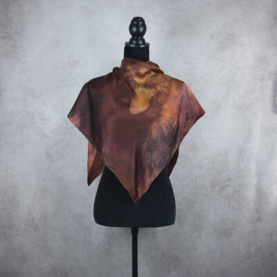 Hodvábna šatka LIMITED_331, Ručná výroba na Slovensku, 90 x 90cm