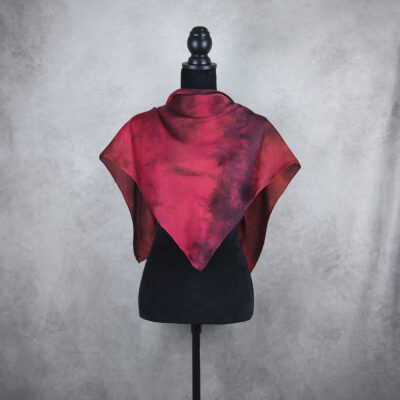 Hodvábna šatka LIMITED_348, Ručná výroba na Slovensku, 90 x 90cm